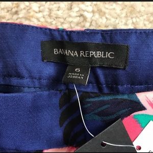 Banana Republic blue floral pants